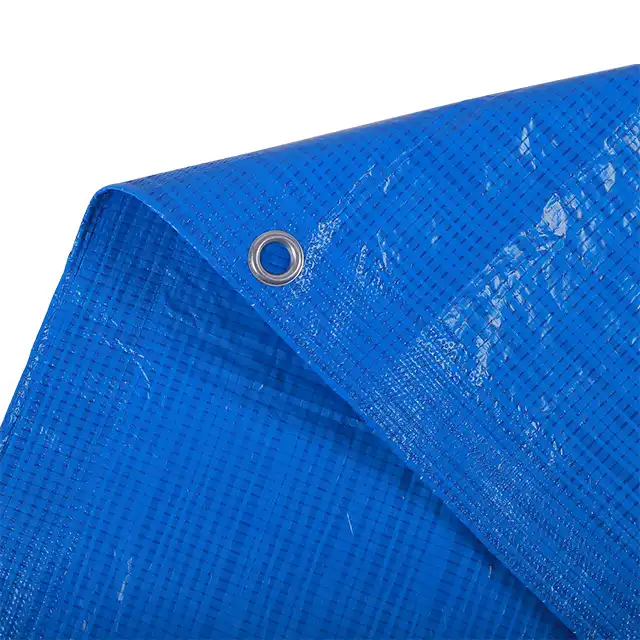 Blue/Blue Waterproof Heavy Duty PE Tarpaulin Blue/Blue Waterproof Heavy Duty PE Tarpaulin