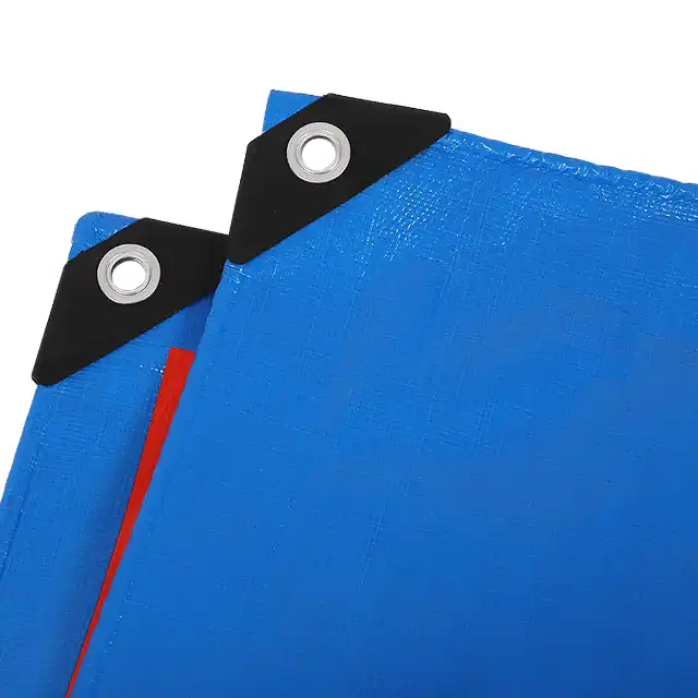 Blue/Orange Waterproof Heavy Duty PE Tarpaulin
