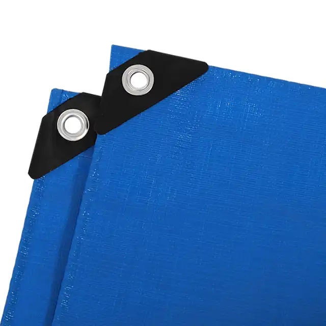 Blue/Blue Waterproof Heavy Duty PE Tarpaulin Blue/Blue Waterproof Heavy Duty PE Tarpaulin