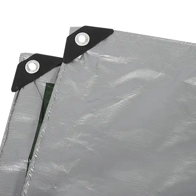 Silver/Army green Waterproof Heavy Duty PE Tarpaulin
