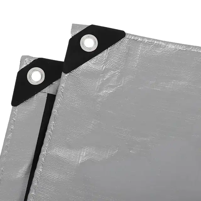 Black-silver pe tarpaulin Black-silver pe tarpaulin