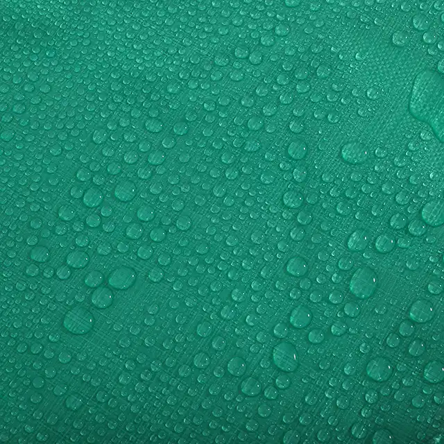 transparent green tarpaulin